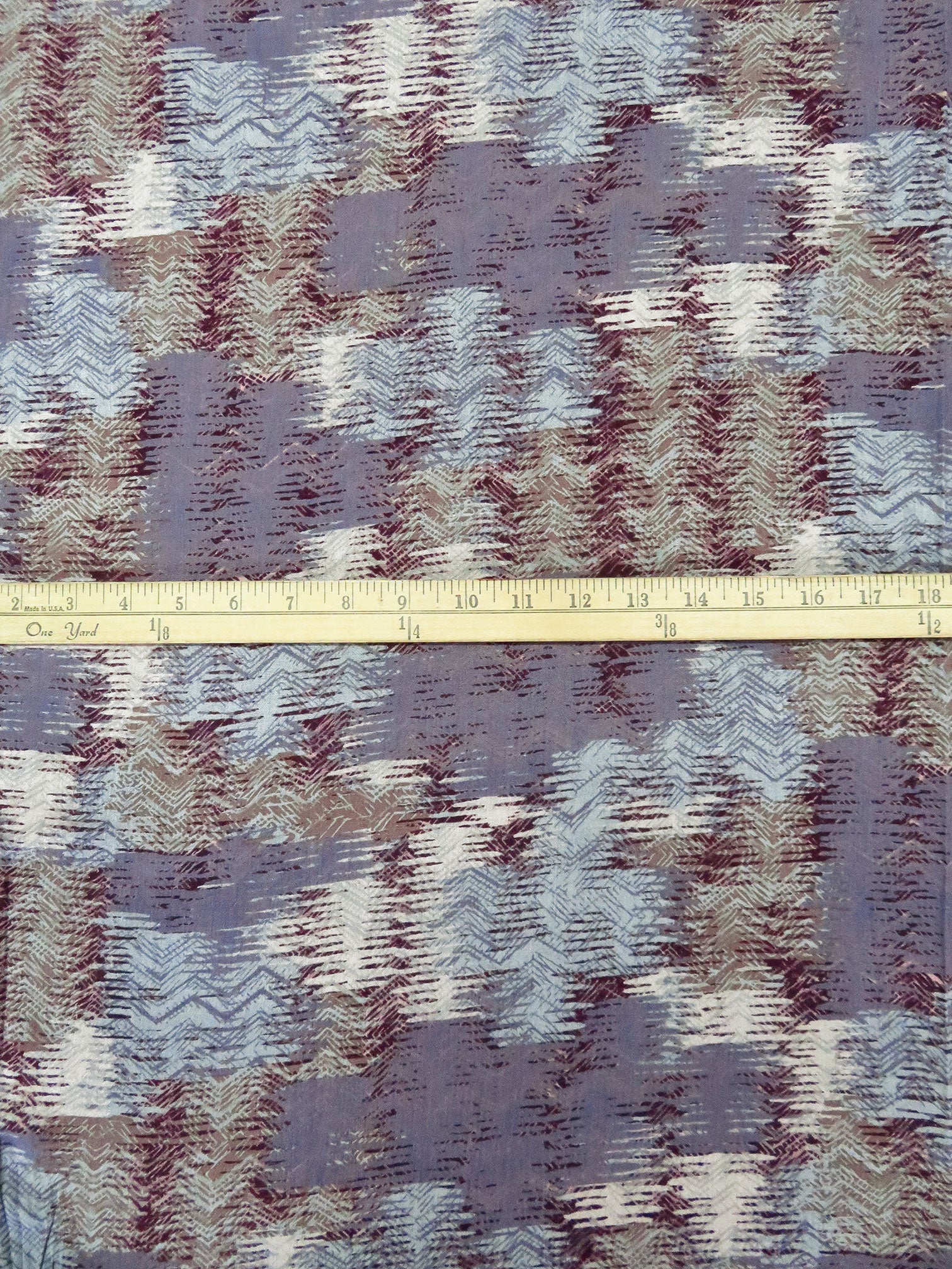 Old Lavender/Dusty Light Blue/Dark Old Mauve/Multi 100% Rayon