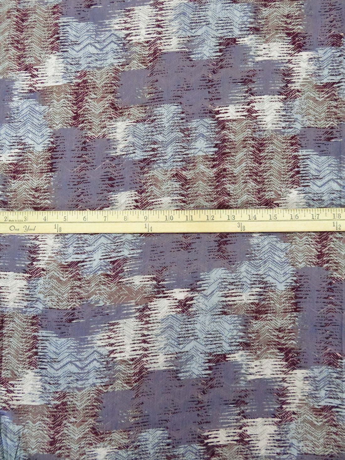 Old Lavender/Dusty Light Blue/Dark Old Mauve/Multi 100% Rayon Abstract Print Crinkle Challis - Robert Kaufman - 50W