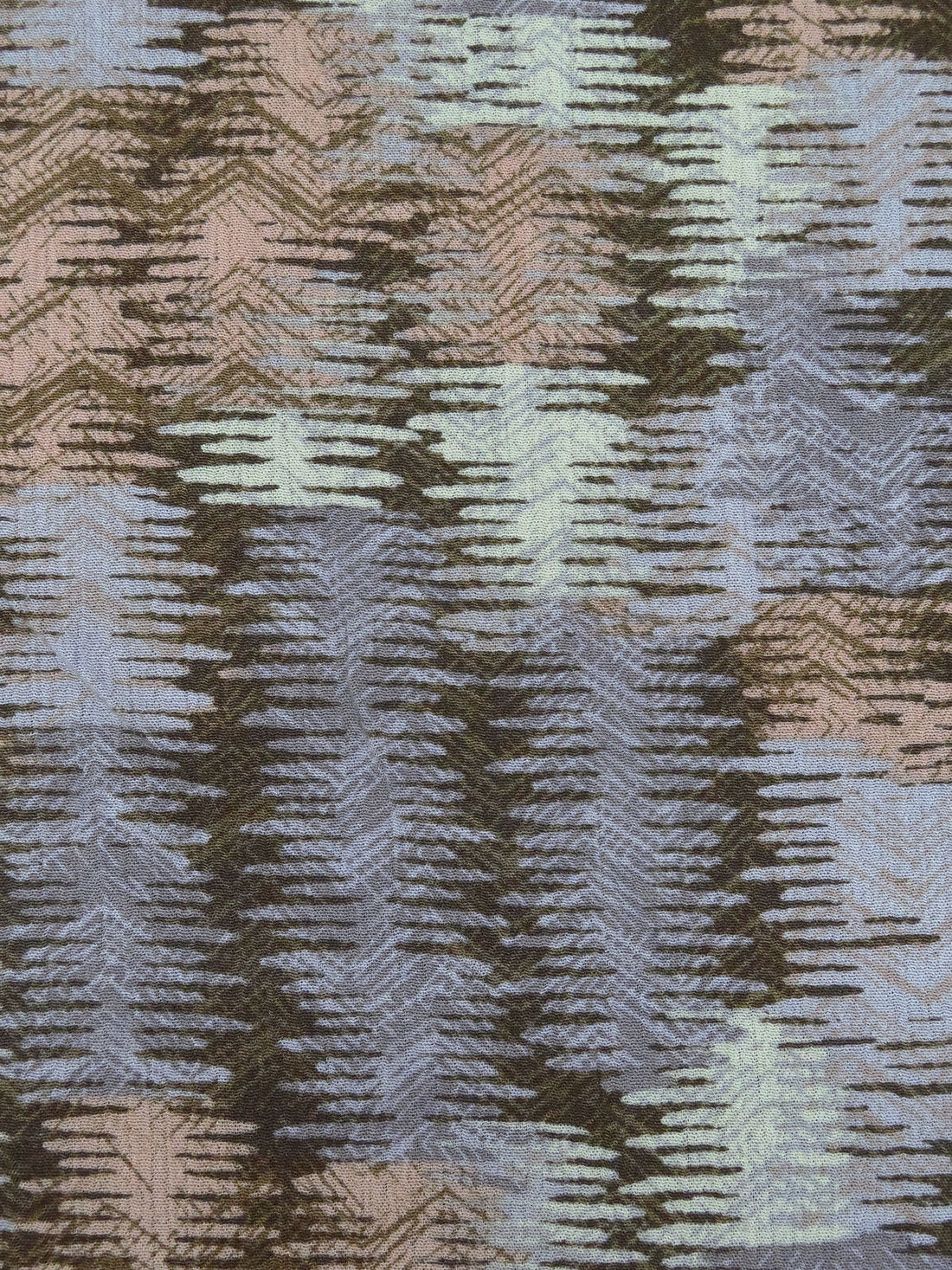 Old Lavender/Dusty Rose/Raw Umber/Multi 100% Rayon Abstract Print Crinkle Challis - Robert Kaufman - 50W