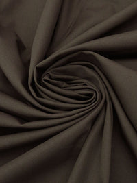 Dark Umber Brown Cotton/Lycra Stretch Canvas Suiting - Imported From Italy By NY Designer - 60W