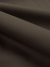 Dark Umber Brown Cotton/Lycra Stretch Canvas Suiting - Imported From Italy By NY Designer - 60W