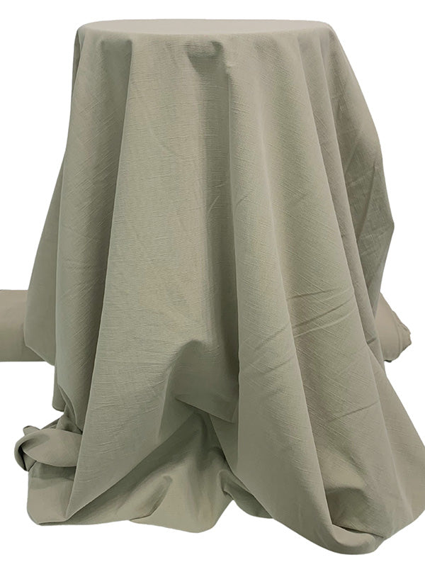 Taupe Linen/Cotton Sandwashed Linen Blend - NY Designer - 58W