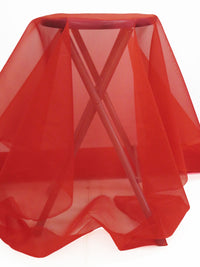 Bright Scarlet 100% Silk Organza 41W