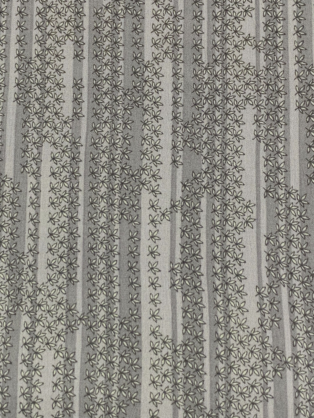 Titanium/Light Gray 100% Rayon Vertical Floral Stripe Print Crinkle Challis - Robert Kaufman - 50W