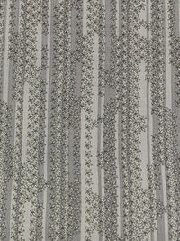 Titanium/Light Gray 100% Rayon Vertical Floral Stripe Print Crinkle Challis - Robert Kaufman - 50W