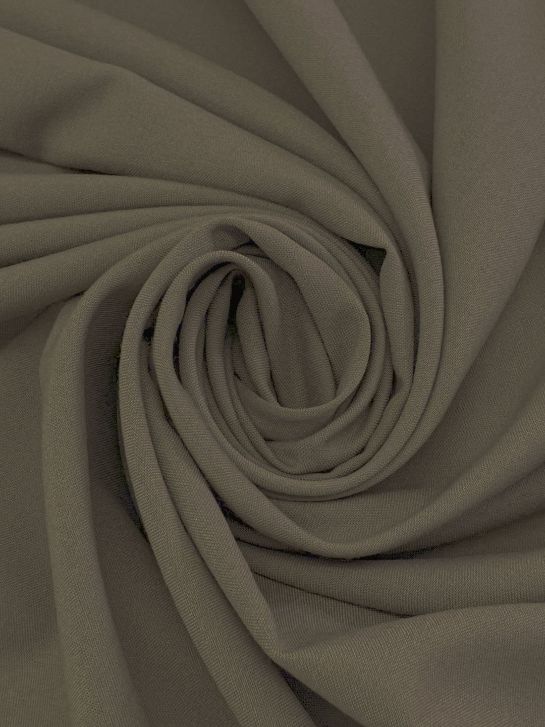 SOLD AS IS ONLY - Driftwood Taupe Wool/Polyester Plainweave Suiting 58W