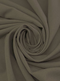 SOLD AS IS ONLY - Driftwood Taupe Wool/Polyester Plainweave Suiting 58W