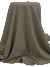 SOLD AS IS ONLY - Driftwood Taupe Wool/Polyester Plainweave Suiting 58W