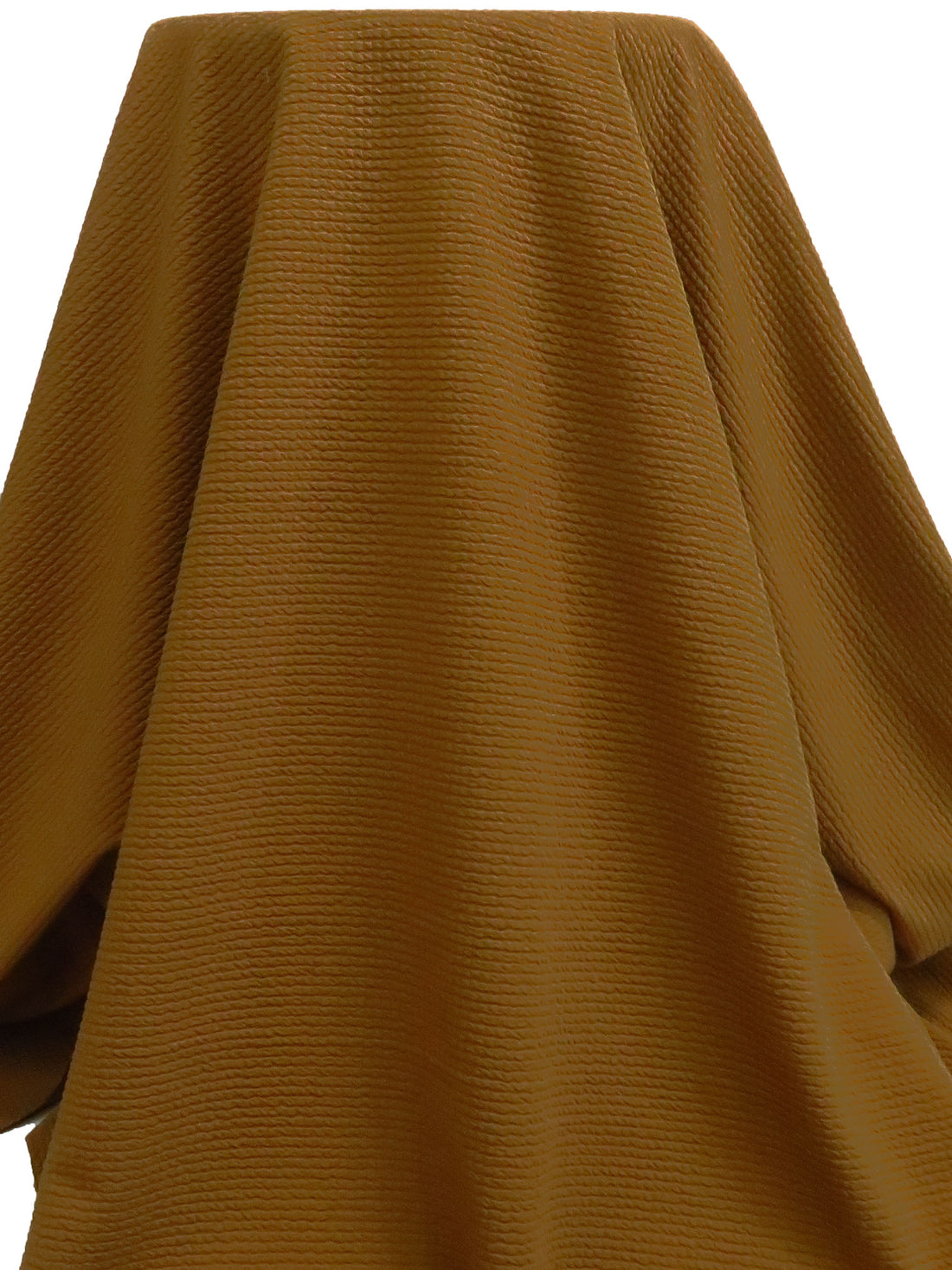 Dark Golden Brown Polyester/Lycra Power Air Grid Double Knit - Polartec - 66W