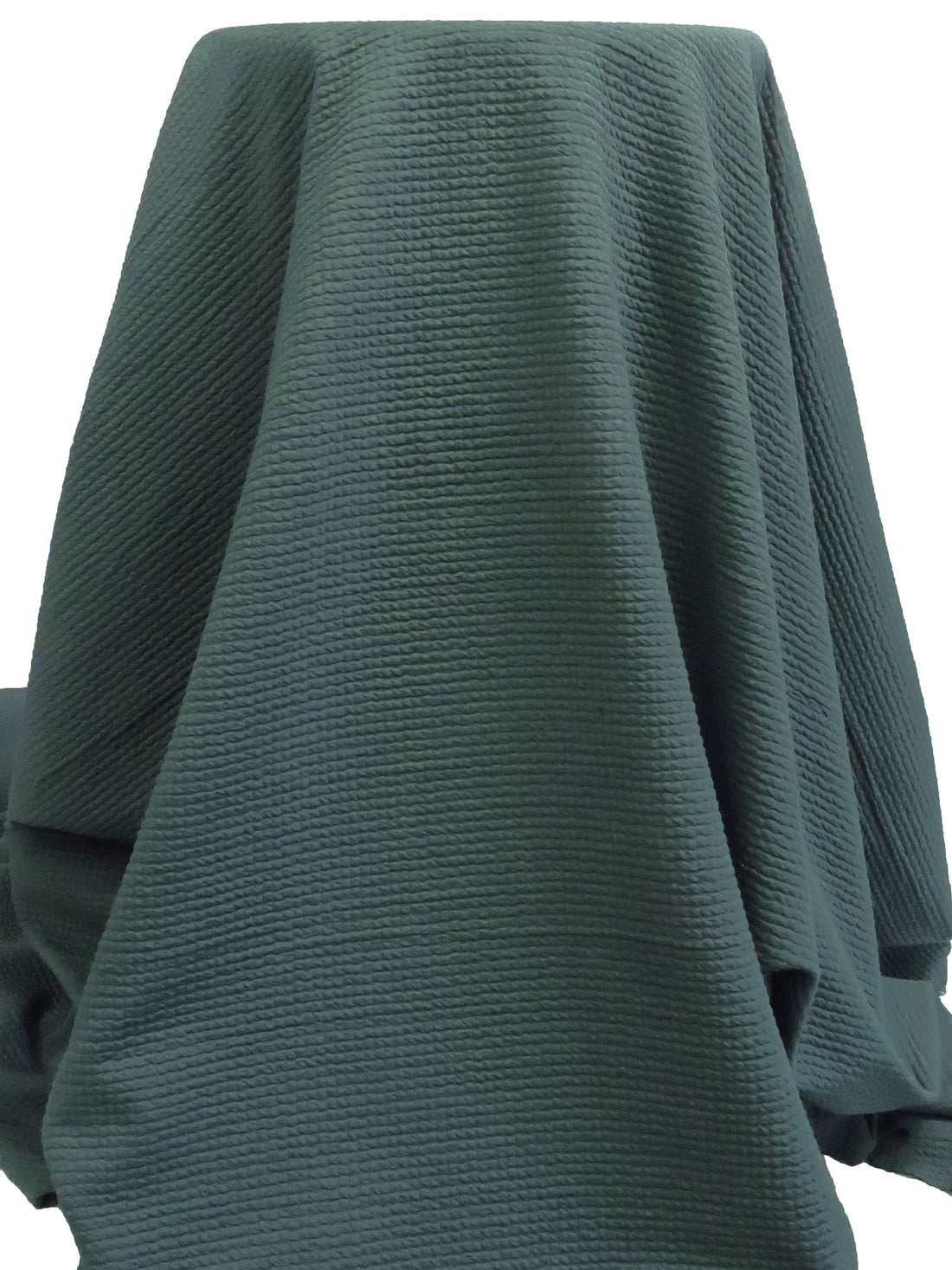 Muted Dusty Thunderstorm Blue Polyester/Lycra Power Air Grid Double Knit - Polartec - 66W