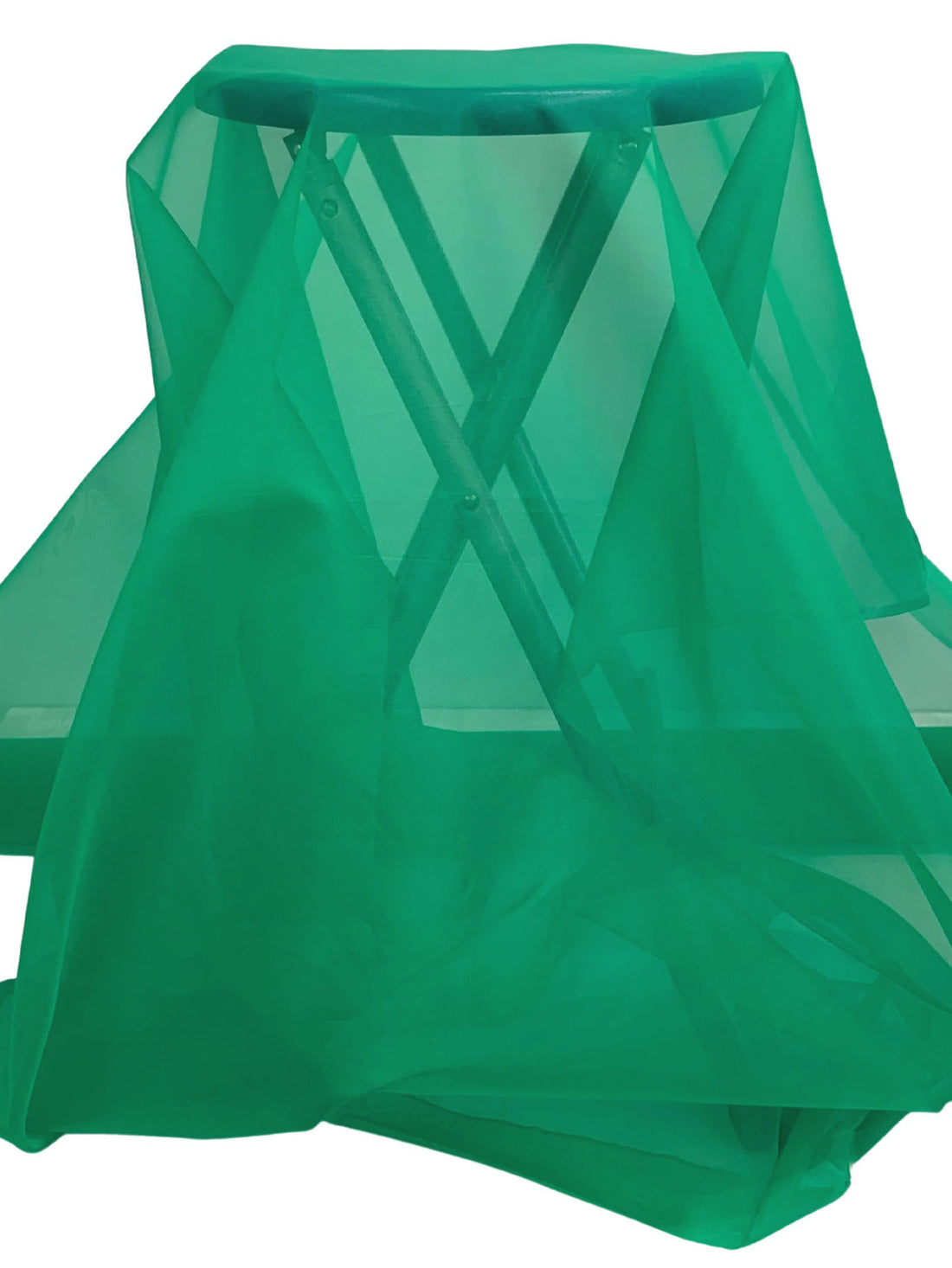 Sea Green 100% Silk Organza 42W