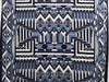 Navy/Harbor Blue/White Polyester/Lycra Double Border Large Geometric Framework Puff Print ITY Knit 56W