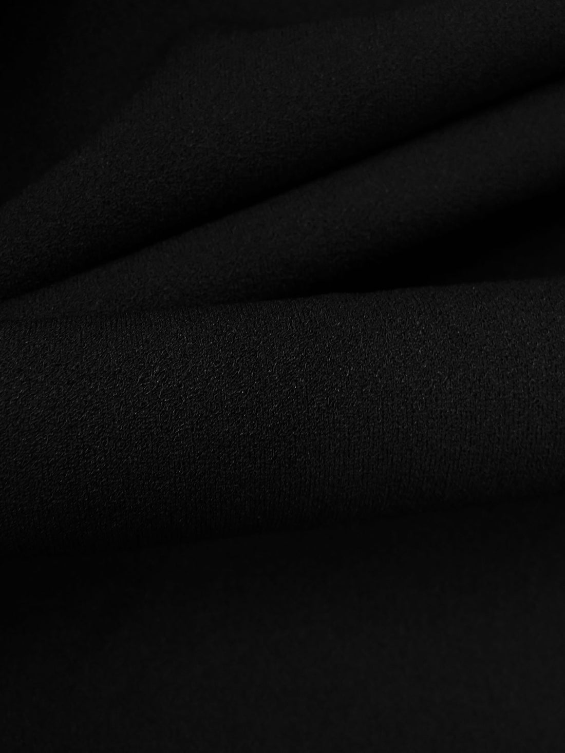 SOLD AS IS ONLY - Black Polyester/Lycra Techno Knit 58W