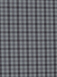 Pewter Gray/Dark Iron Gray/Sterling Gray Polyester/Cotton Plaid Check Water Repellent Jacketing - NY Designer - 60W