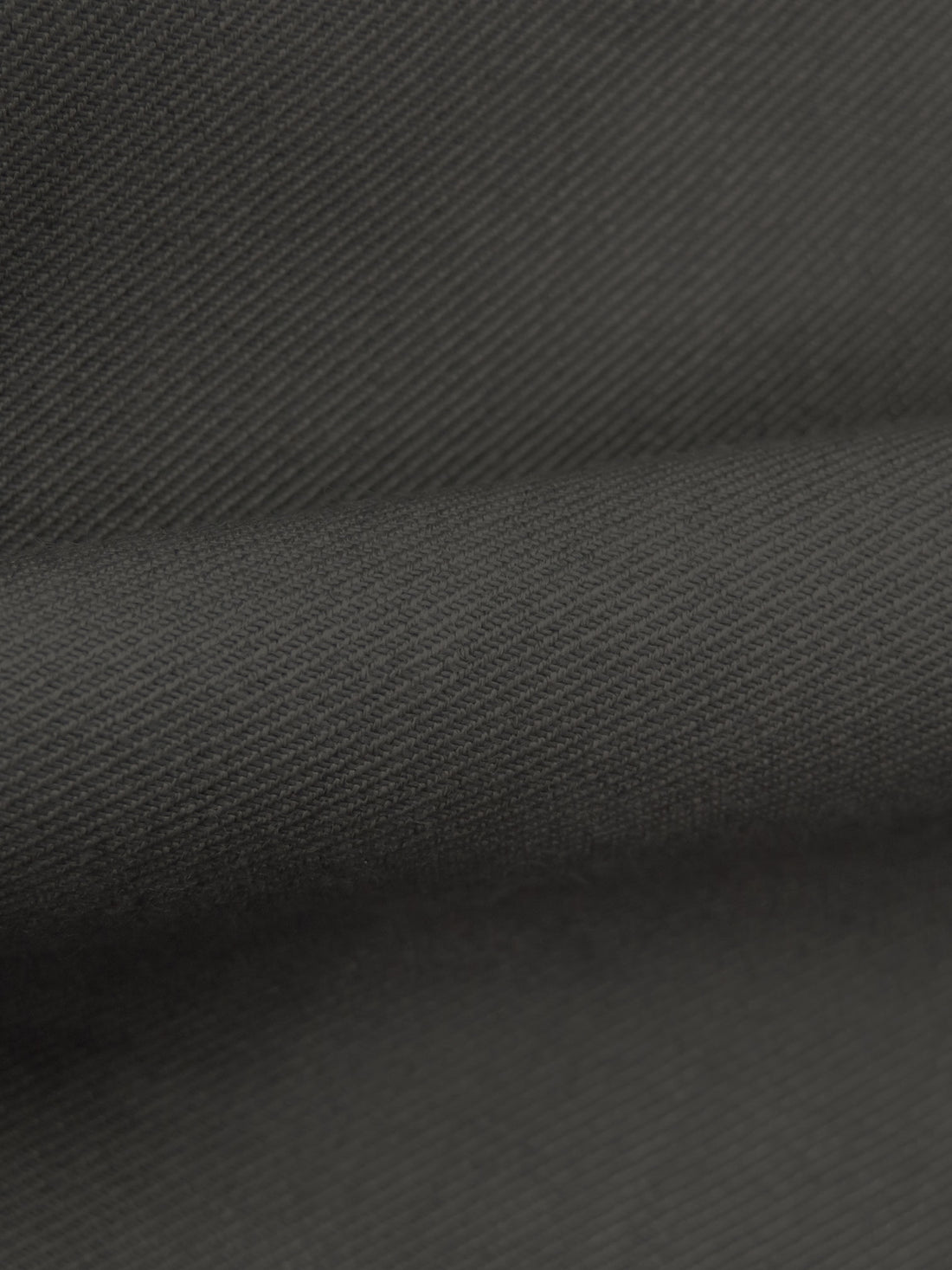 Charcoal Gray Wool/Cotton Twill Suiting - NY Designer - 60W