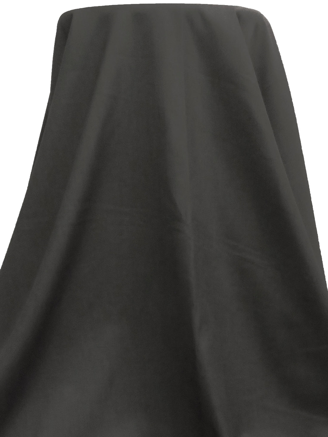 Charcoal Gray Wool/Cotton Twill Suiting - NY Designer - 60W