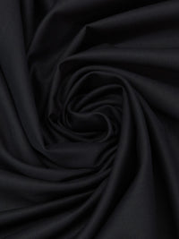 SOLD AS IS ONLY - Midnight Sky Black Wool/Cotton Twill Suiting - NY Designer - 60W