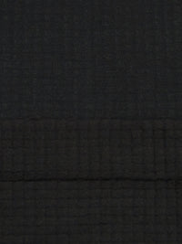 Matte Black Polyester/Spandex Power Grid Fleece Knit - Polartec - 56W