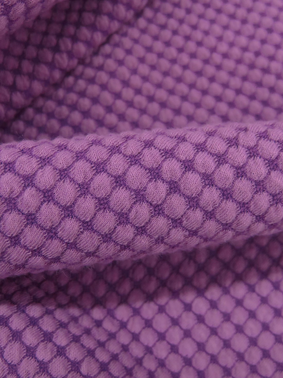 Plum/African Violet 100% Nylon Puckered Grid Knit - Polartec - 58W