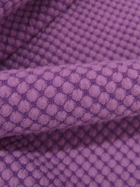 Plum/African Violet 100% Nylon Puckered Grid Knit - Polartec - 58W