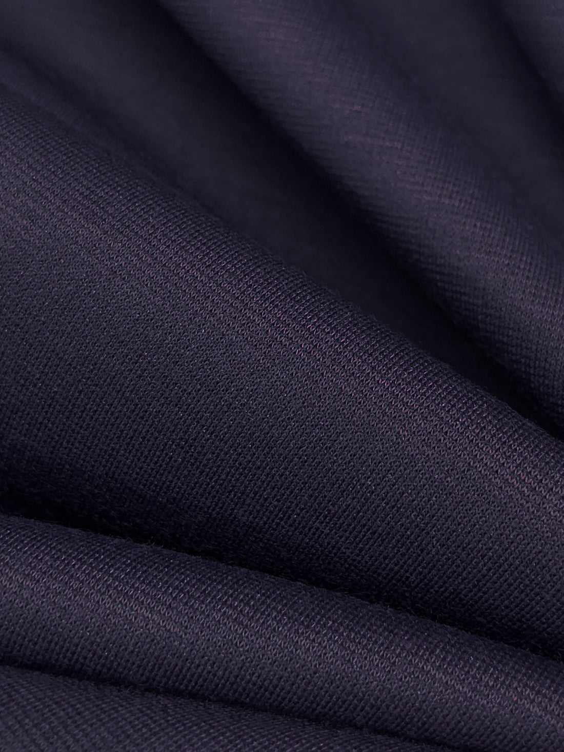 Dark Blueberry 100% Polyester Ponte Knit 59W