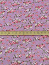 Orchid Purple/Cherry Pink/Sage/Multi 100% Polyester Floral Print Chiffon 56W