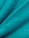 Cyan Turquoise Blue Rayon/Lycra Slubbed Jersey Knit 54W