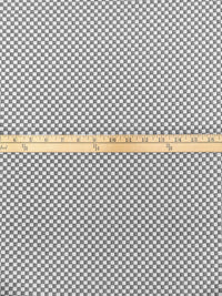 Black/White 100% Polyester Check Weave Power Air Grid Double Knit - Polartec - 74W