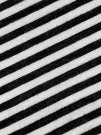 White/Black Polyester/Cotton Diagonal Stripe Yarn-Dyed Jersey Knit - Michael Stars - 56W