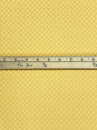 Soft Canary/White 100% Polyester Quilted-Look Diamond Weave Home Decor Woven 55W