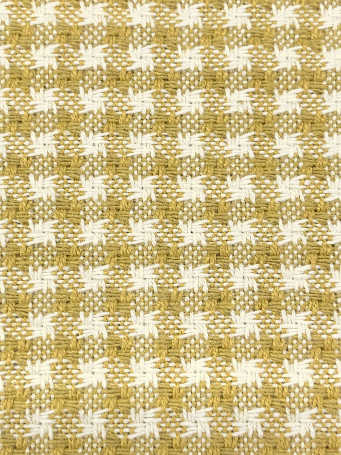 Brass/White 100% Polyester Novelty Check Weave Home Decor Woven 55W
