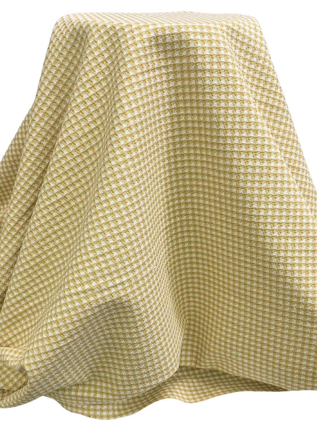 Brass/White 100% Polyester Novelty Check Weave Home Decor Woven 55W