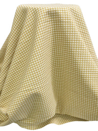 Brass/White 100% Polyester Novelty Check Weave Home Decor Woven 55W