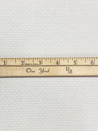 SOLD AS IS ONLY - White Cotton/Polyester Quilted-Look Diamond Weave Suiting - NY Designer - 55W