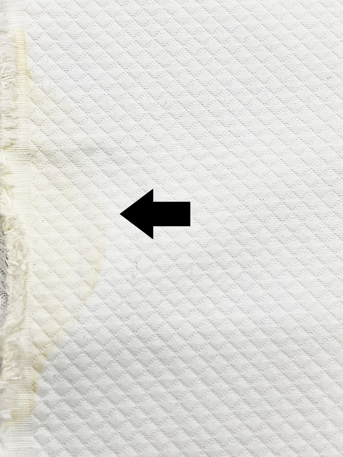 SOLD AS IS ONLY - White Cotton/Polyester Quilted-Look Diamond Weave Suiting - NY Designer - 55W