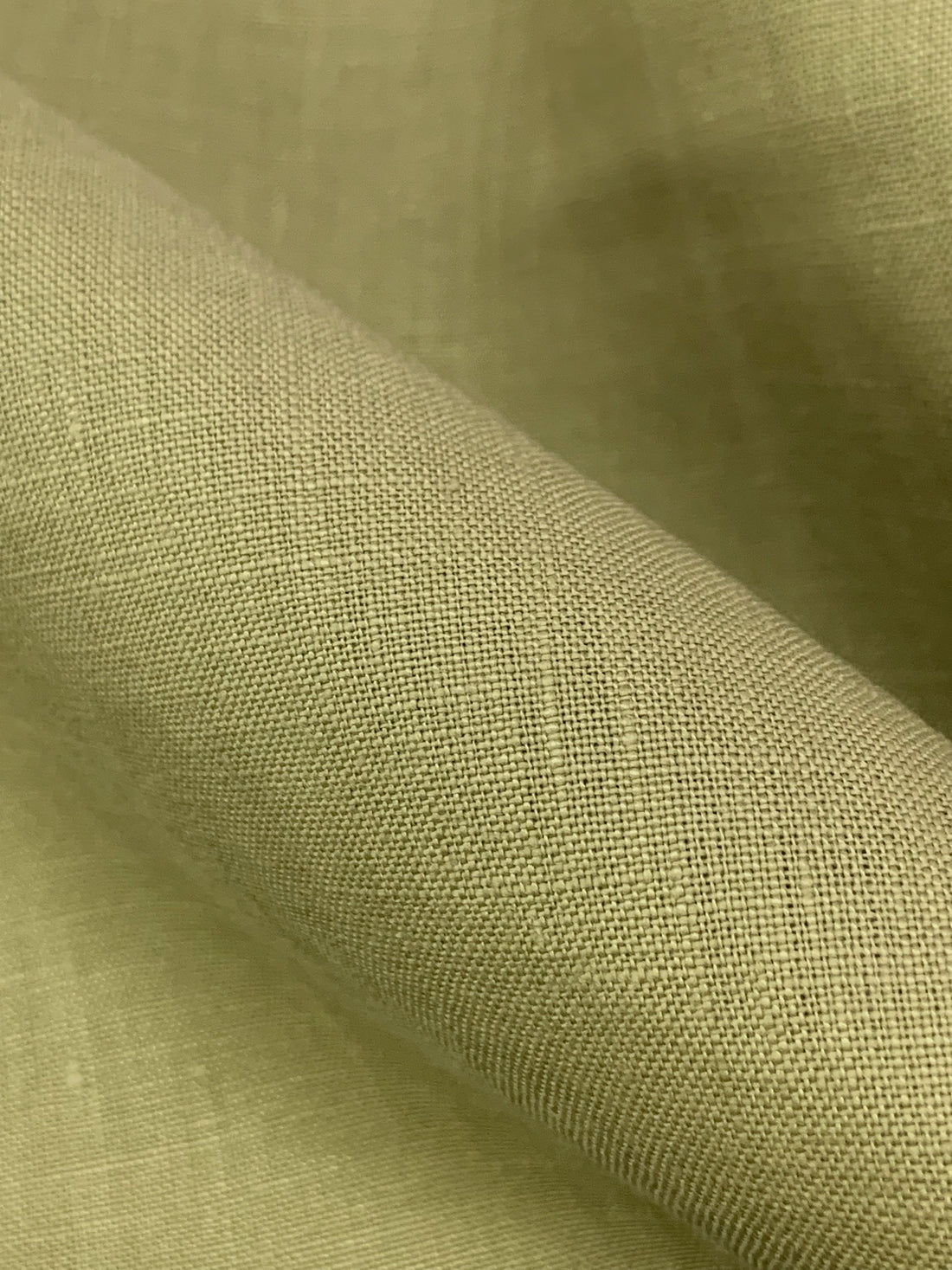 Misty Moss 100% Linen Mid-Weight Woven - Imported From Italy - 58W