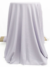 Icy Lilac Polyester/Rayon Vertical Multi Stripe Rib Knit - Michael Stars - 44W