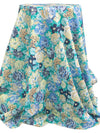 Light Goldenrod/Light Sea Green/Iceberg Blue/Dark Imperial Blue 100% Cotton Ditsy Floral Print Lawn 58W