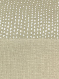 Light Taupe/Off-White 100% Polyester Oscillating Dot Jacquard Weave Home Decor Woven 55W
