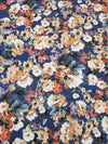 Blueberry/Apricot/Hunter Green/Multi 100% Cotton Wallpaper Floral Print Sateen Shirting 58W