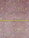 Maroon/Goldenrod/Dark Navy/Multi 100% Nylon Floral Print Swiss Dot Netting 58W