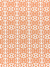 Tangerine/Pale Pink/White 100% Rayon Small Abstract Print Challis 54W