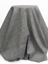 Dusty White/Black/Coffee Brown/Multi Cotton/Rayon/Lycra Glen Plaid Stretch Suiting - NY Designer - 60W