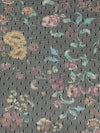 Black/Rose Pink 100% Nylon Floral Print Swiss Dot Netting 58W