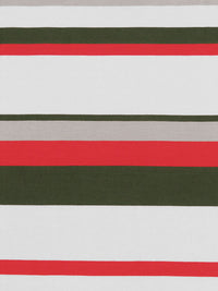 White/Dark Muted Sage/Cherry Red/Cloud Gray Bamboo/Lycra Horizontal Stripe Jersey Knit - White House Black Market - 66W