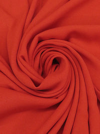 Fire Red Rayon/Viscose Crepe Twill - Imported From Italy - 50W