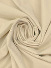 Light Sand Polyester/Lycra 4 Way Stretch Fine Twill Suiting - NY Designer - 50W