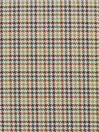 Biscuit/Evergreen/Lime/Multi 100% Polyester Houndstooth Check Design Suiting - NY Designer - 60W