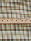 Biscuit/Evergreen/Lime/Multi 100% Polyester Houndstooth Check Design Suiting - NY Designer - 60W