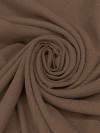 Slate Brown Wool/Polyester Crepe Suiting - Imported From Italy - 54W